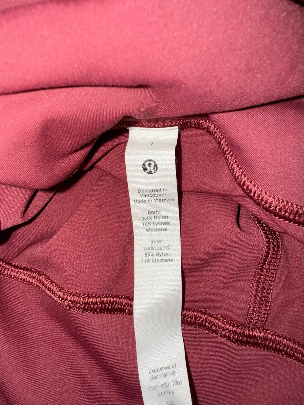 Lululemon Base Pace High-Rise 8” Shorts Size 4